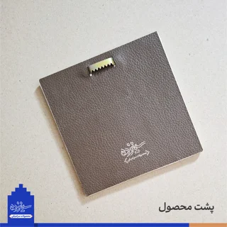 دیوار کوب سـرامیکی / مـربعی / طرح «نقشه ایـران» با تــزیین خَتایی