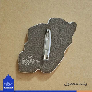 پیکسل سـرامیکی/ سنجاقی - طرح «نقشه ایـران» با تـزیین خَتایی